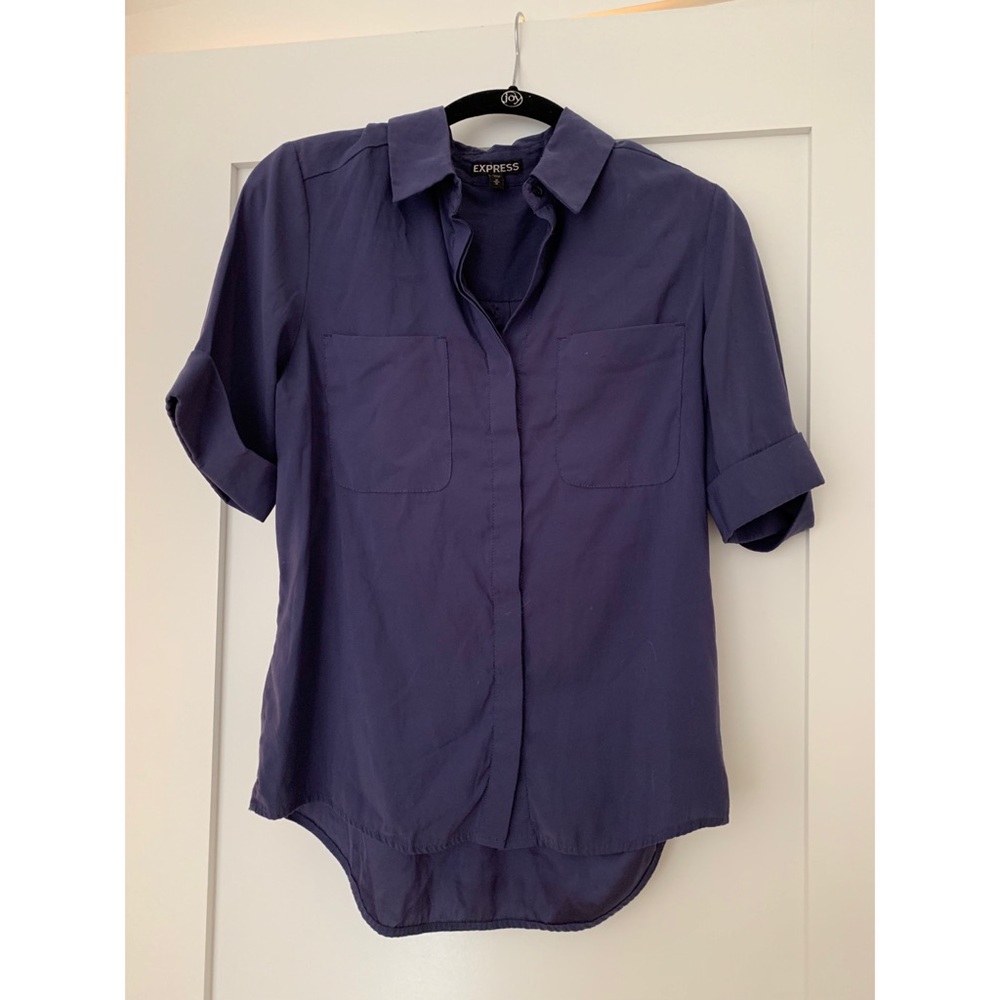 Express dark blue top